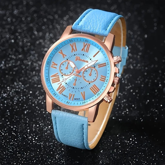 Coffret Montre & Bijoux Femme – Édition Élégance Bleu